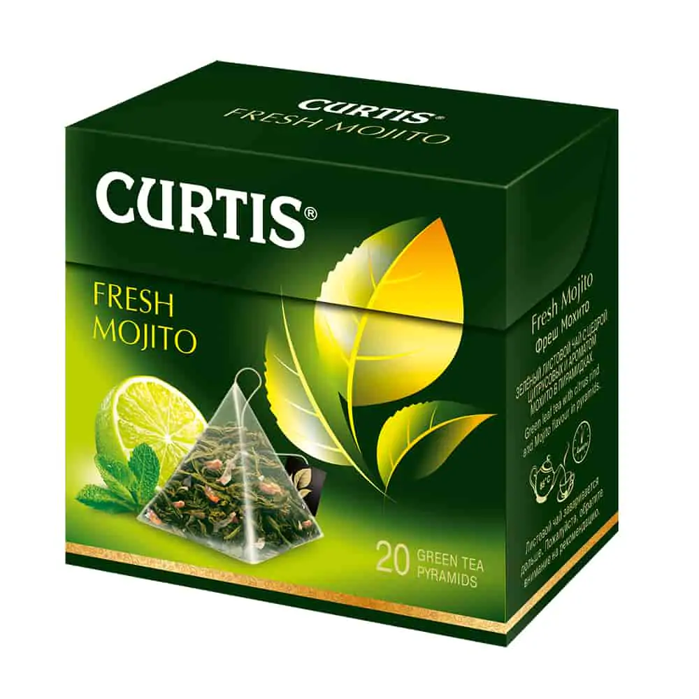 Curtis Fresh Mojito pe Pelican.md - un ceai verde cu aroma de mojito și ...